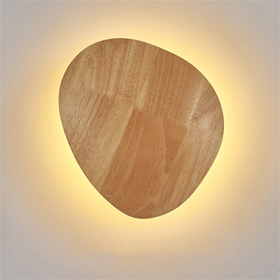 8W 12W Modern Nordic Interior Wooden Wall Lamp Bedroom Bedside Aisle Design Round Oval LED ceiling lamp(WH-WA-54)