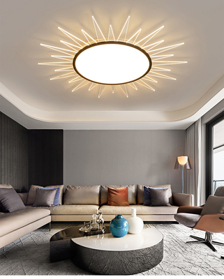 Ultra-thin Living Room Led Ceiling Lights Modern Bedroom Lamp Creative Sun Acrylic Chandelier(WH-MA-246)