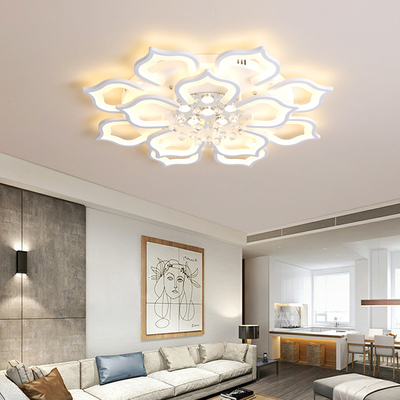 Modern Creative crystal Ceiling Lights Minimalist Recessed Lamp Bedroom Petal Ceiling Lamp(WH-MA-248)