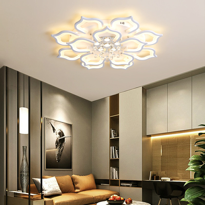 Modern Creative crystal Ceiling Lights Minimalist Recessed Lamp Bedroom Petal Ceiling Lamp(WH-MA-248)