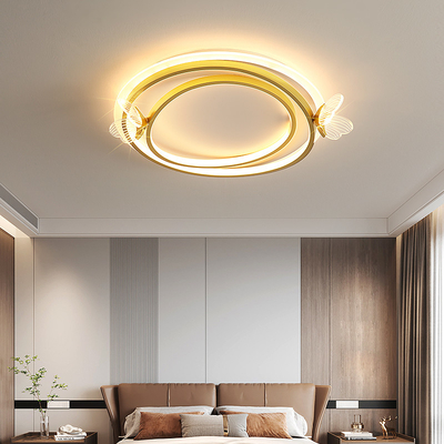 Modern living room luxury golden ceiling Lights simple home creative butterfly ceiling lamps(WH-MA-254)