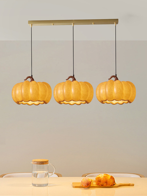 Designer Restaurant Island LED Chandelier Retro Resin Pumpkin Lamp Bedroom Wabi Sabi Pendant Lamps(WH-VP-165)