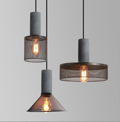 Industrial Pendant Lights Interior Iron Lampshade Bar Table living room Cement Pendant Lights(WH-VP-181)