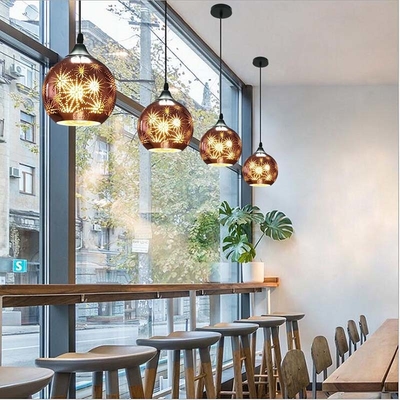 Retro Carving Hollow out Pendant lights Home Living Bedroom Kitchen E27 ball Pendant lights(WH-VP-185)