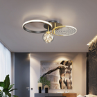 Modern Simple Round Led Ceiling Light Minimalist Living Room Bedroom Black Gold Ceiling Light(WH-MA-284)