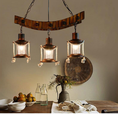 American Light Design Vintage Chandelier Retro Cafe Bar Restaurant Bamboo Loft Pendant Lamp(WH-VP-231)