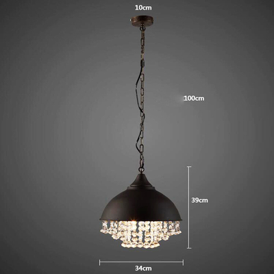 Crystal Half Ball Lights Lamps Retro Loft Light Bar Restaurant Living Room Cafe Pub Club Light(WH-VP-223)