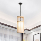 Wicker Bamboo Hand Make Suspension Luminaire Dining Room Kitchen Island pendant lamp(WH-WP-74)