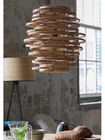Vintage Spiral Rattan Pendant Lights Nordic Retro Bamboo Hanging Lamp(WH-WP-75)