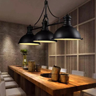 Retro Loft Industrial Style Restaurant Chandelier Bar Simple Bar Villa Project 3 head dining table light(WH-VP-236)