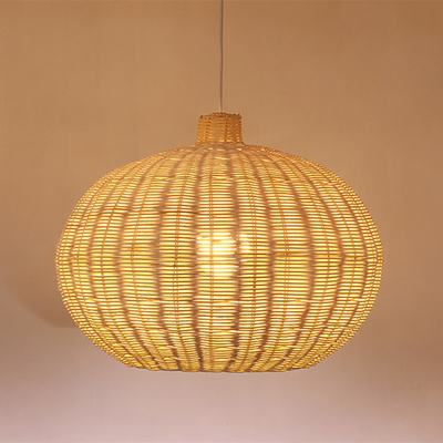 Chinese Style Creative Village Rattan Pendant Light Vintage Handmade Natural Wicker Lamps(WH-WP-78)