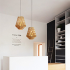 Wooden pendant light Creative Simple Nordic wood hanging lamp design for coffee shop lamp(WH-WP-82)