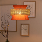 New Handmade Orange Bamboo Fabric Colorful Luxury Simple Japanese lamp(WH-WP-58）