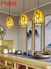 Bamboo Chandelier Zen Restaurant Dining Restaurant Box Tea Room Ancient Style Lantern Pendant lamp(WH-WP-86)