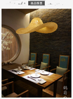 Personalized Creative Restaurant Hat lamp Indoor home Bamboo Wicker Rattan lamp(WH-WP-87)