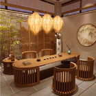 Pinecone Tassel Bamboo Chandelier Tea room Lounge natural rattan Hotel lamp(WH-WP-88)