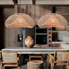 Creative Nest Rattan Lamp Chinese Style Wicker Pendant Lights Restaurant Dining Room Lustre(WH-WP-67)