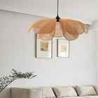Creative Rattan Flower Pendant Light Designer Handmade Lustre Living Room Dining Room Lighting(WH-WP-71)