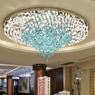 Large Modern Glass Stone Chandelier Living Hotel Project luxury lighting factory(WH-NC-105)