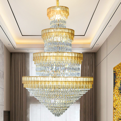 European-style Duplex Villa Loft Crystal Chandelier High-end Hotel Chandelier(WH-NC-107)