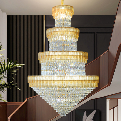 European-style Duplex Villa Loft Crystal Chandelier High-end Hotel Chandelier(WH-NC-107)