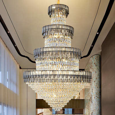 European-style Duplex Villa Loft Crystal Chandelier High-end Hotel Chandelier(WH-NC-107)