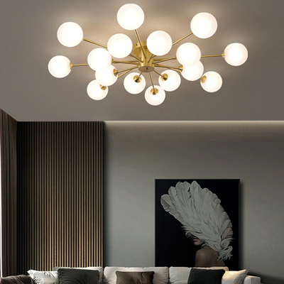 LED Chandelier For Living Room Bedroom Dining Room Kitchen Glass Ball Ceiling Lamp（WH-MI-418)