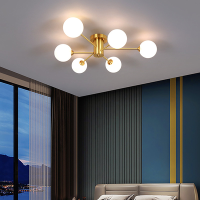 LED Chandelier For Living Room Bedroom Dining Room Kitchen Glass Ball Ceiling Lamp（WH-MI-418)