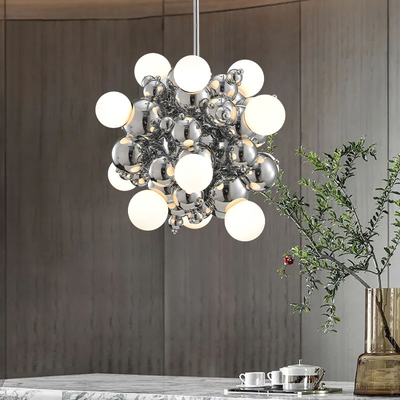 Postmodern Glass Ball Chandelier Lighting Nordic Minimalist LED Hanging Lamp(WH-MI-443)