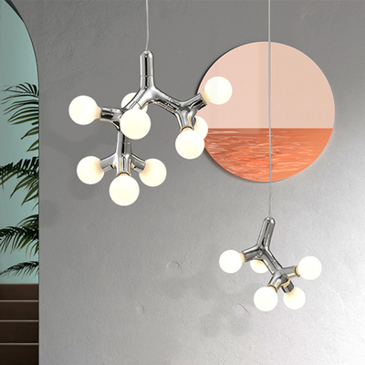 Nordic Copper Chandelier For Dinning Room Modern Living Room Glass Chandelier(WH-MI-444)