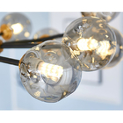 Modern Glass Ball Chandeliers for Dining Room Kitchen Living Room Bedroom Smoke Glass Lamp(WH-MI-425)