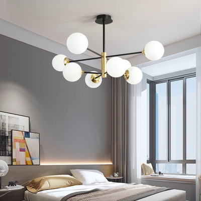 Loft Vintage Loft Chandelier E27 Round Ball Light Ceilling Lamp Black Gold pendant lighting(WH-MI-426)