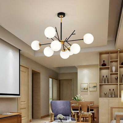 Led Chandelier Nordic Glass Ball Pendant Lamp For Dining Room Bar Decoration lamp（WH-MI-428)