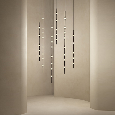 Modern Staircase Chandelier Led Living Room Indoor Light Nordic Villa Decoration Long line light(WH-MI-456)