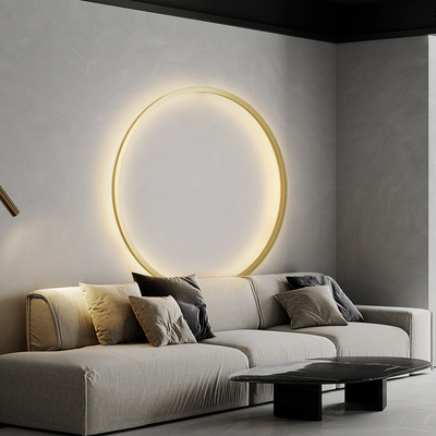 Minimalist modern background wall led wall lamp designer art living room sofa circle wall lamp(WH-OR-232)