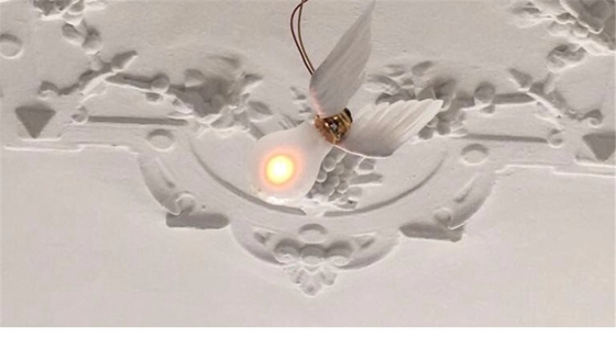 American novel gold spider led wall lamp for living room dining room personality coffee shop light (WH-OR-234)