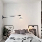 Retro Long swing arm wall lamp for living room Bathroom Vanity Replica Designer black wall lamp(WH-OR-237)