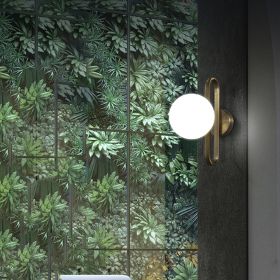 Nordic Bedside Wall Lamp modern golden Indoor bedroom Corridor stairs loft Glass Ball Wall Lamp(WH-OR-238)