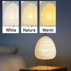 Noguchi Rice Paper Table lights Japanese Paper Lantern Standing Table Lamp Eye-Protection Bedside Lamp（WH-MTB-251)
