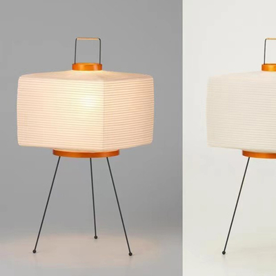 Square Japanese-style Minimalist Rice Paper Lantern table lamp(WH-MTB-254)