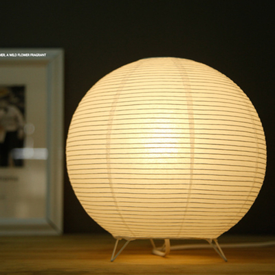 Nordic Paper Lantern Table Lamp Japanese Style Modern Living Study Room Bedroom Bedside lamp(WH-MTB-255)