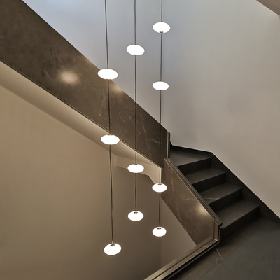 Led staircase chandelier modern living room chandelier hanging designer Villa duplex building lighting(WH-AP-553)