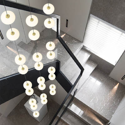 Led staircase chandelier modern living room chandelier hanging designer Villa duplex building lighting(WH-AP-553)