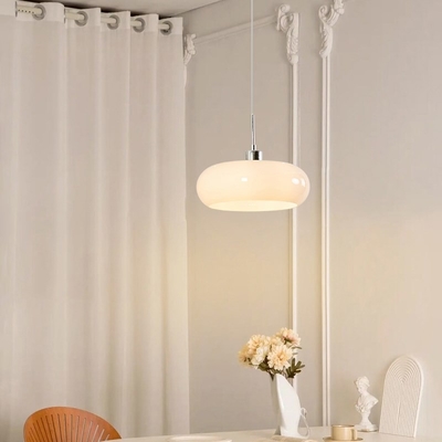 Bauhaus Pendant Light Retro Dining Room Hanging Light Cream Custard Tart Light(WH-AP-556)