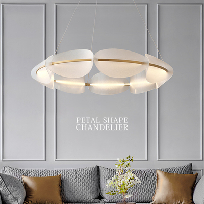 Modern Acrylic LED Chandeliers Living Room Creative Nordic Atmospheric Restaurant Ring Chandelier(WH-AP-558)