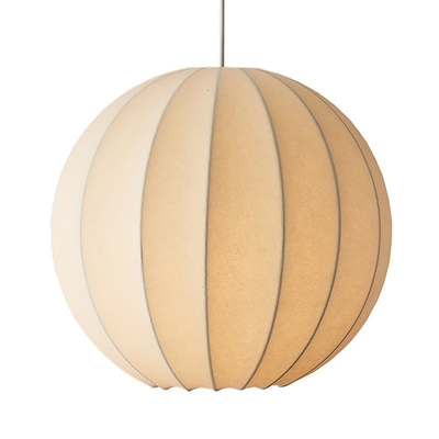 Nordic E27 Led Pendant Lights Silk Hanging Lamp Minimalism Wabi Sabi Suspend Lamp(WH-AP-564)