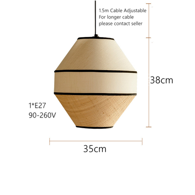 Bohemia Wabi Sabi Handmade New Design Rattan American farmhouse pendant light(WH-AP-575)