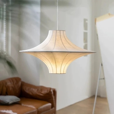 Modern Silk Led Pendant Lights For Living Room Nordic Wabi Sabi Light(WH-AP-579)