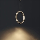 Italian Designer Metal Circular Ring Lamp Restaurant Bar Studio Creative Ring Pendant Lamp(WH-AP-598)