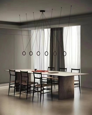 Italian Designer Metal Circular Ring Lamp Restaurant Bar Studio Creative Ring Pendant Lamp(WH-AP-598)